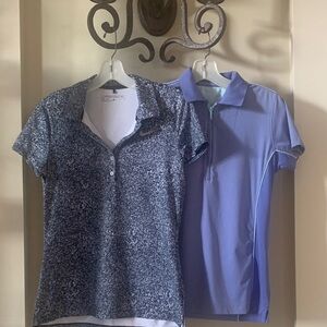 Blue and Purple Polo Shirts